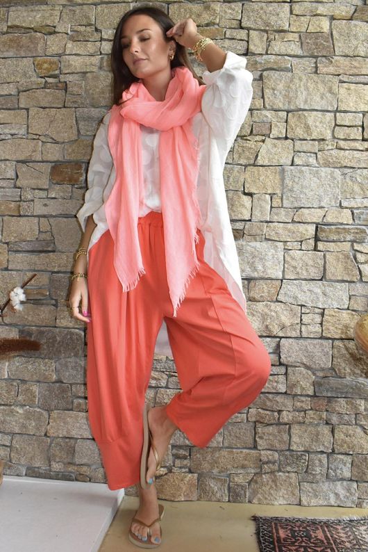 Jo Jo Quirky Classic Barrel Pant Watermelon